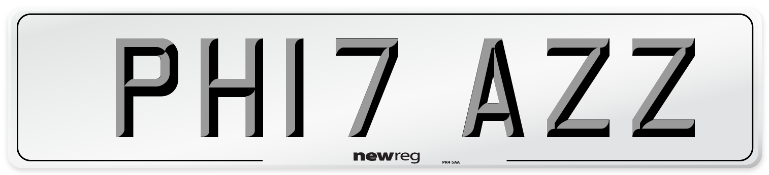 PH17 AZZ Number Plate from New Reg